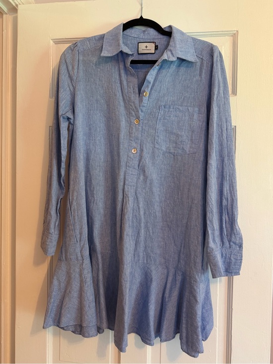 Tuckernuck Dresses & Skirts - Tuckernuck Chambray Callahan Shirt Dress, Front Button, Collar, S, 100% Cotton